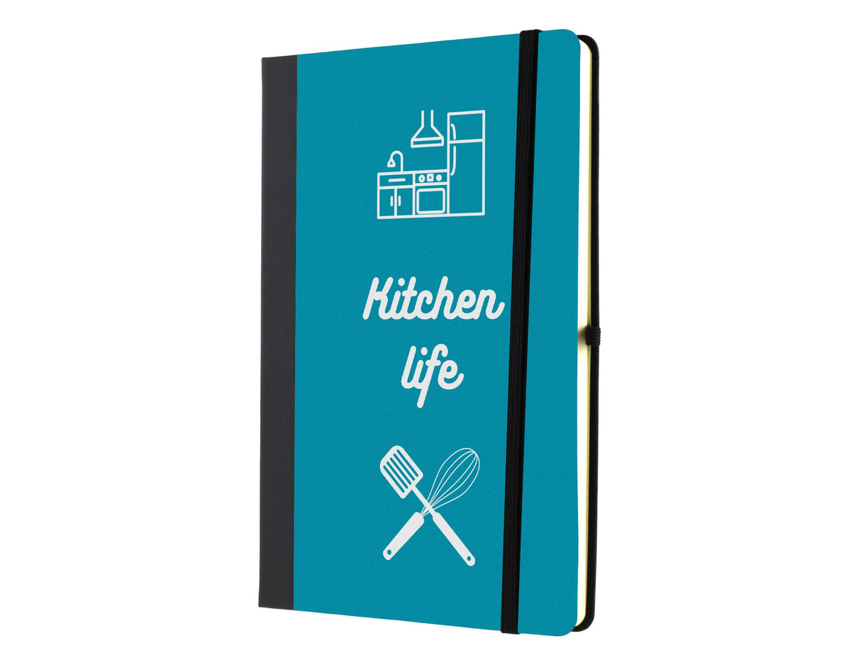 'Kitchen Life' A5 Sized Lined Paper Scrapbook - Kitchen Notes for Food ...