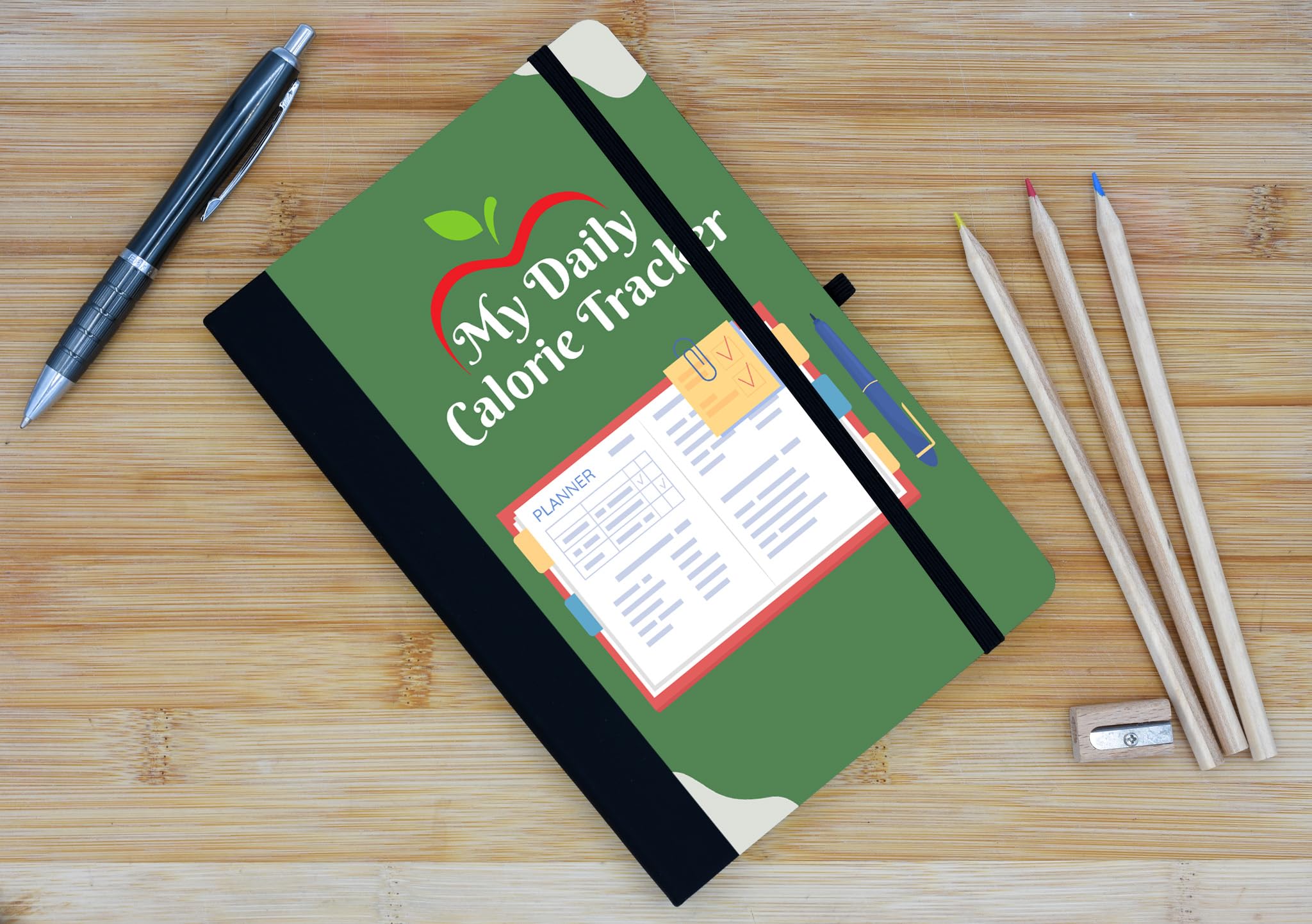 Prioritis ' my Daily Calorie Tracker' A5 Sized Lined Paper Scrapbook - Prioritis ...